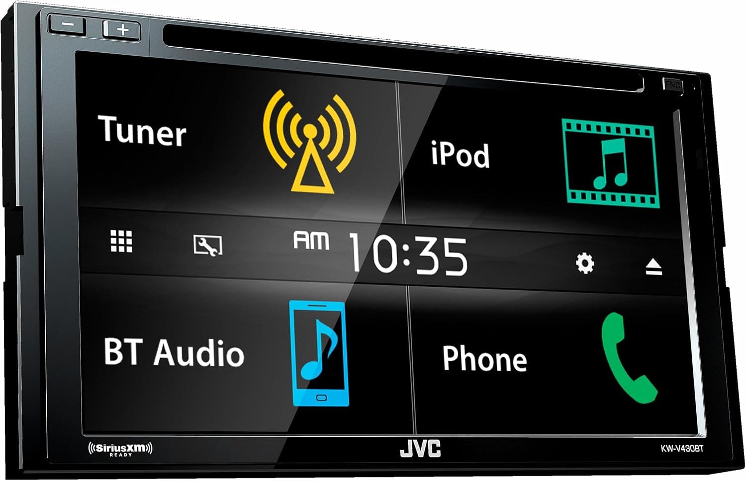 JVC KW-V430BT 6.8" In-Dash 2-Din Car DVD Receiver w/Bluetooth iPhone/Android/USB