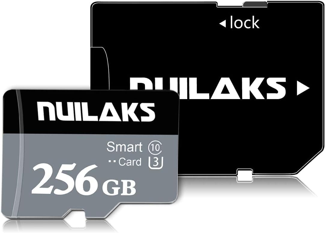 256GB Micro SD Card with Adapter High Speed Memory SD Card for Nintendo Switch, Class 10 Memory Card for Android Smartphone Digital Camera Tablet and Drone