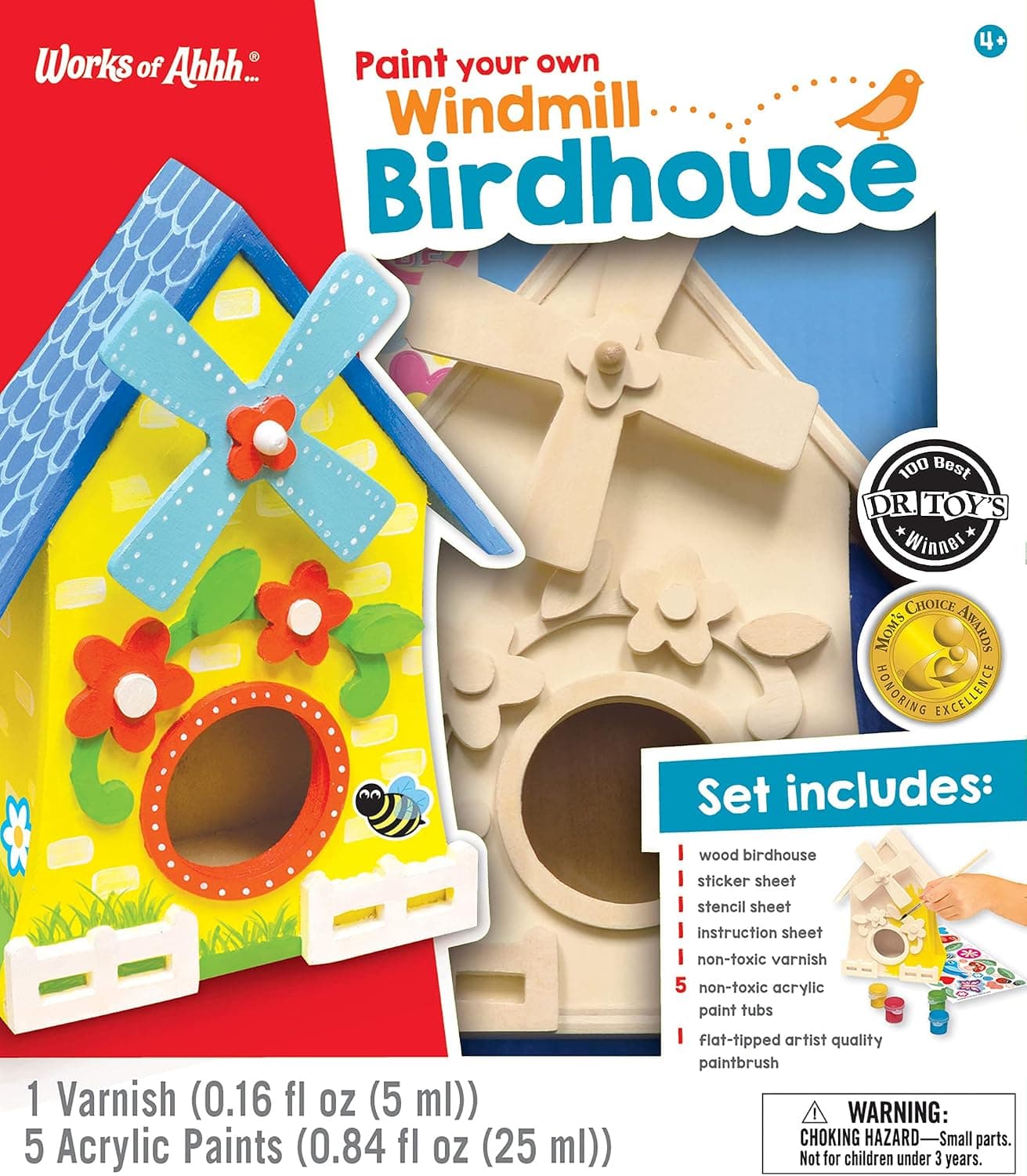 MasterPieces 21637.03: Classic Wood Paint Kit - Windmill Birdhouse