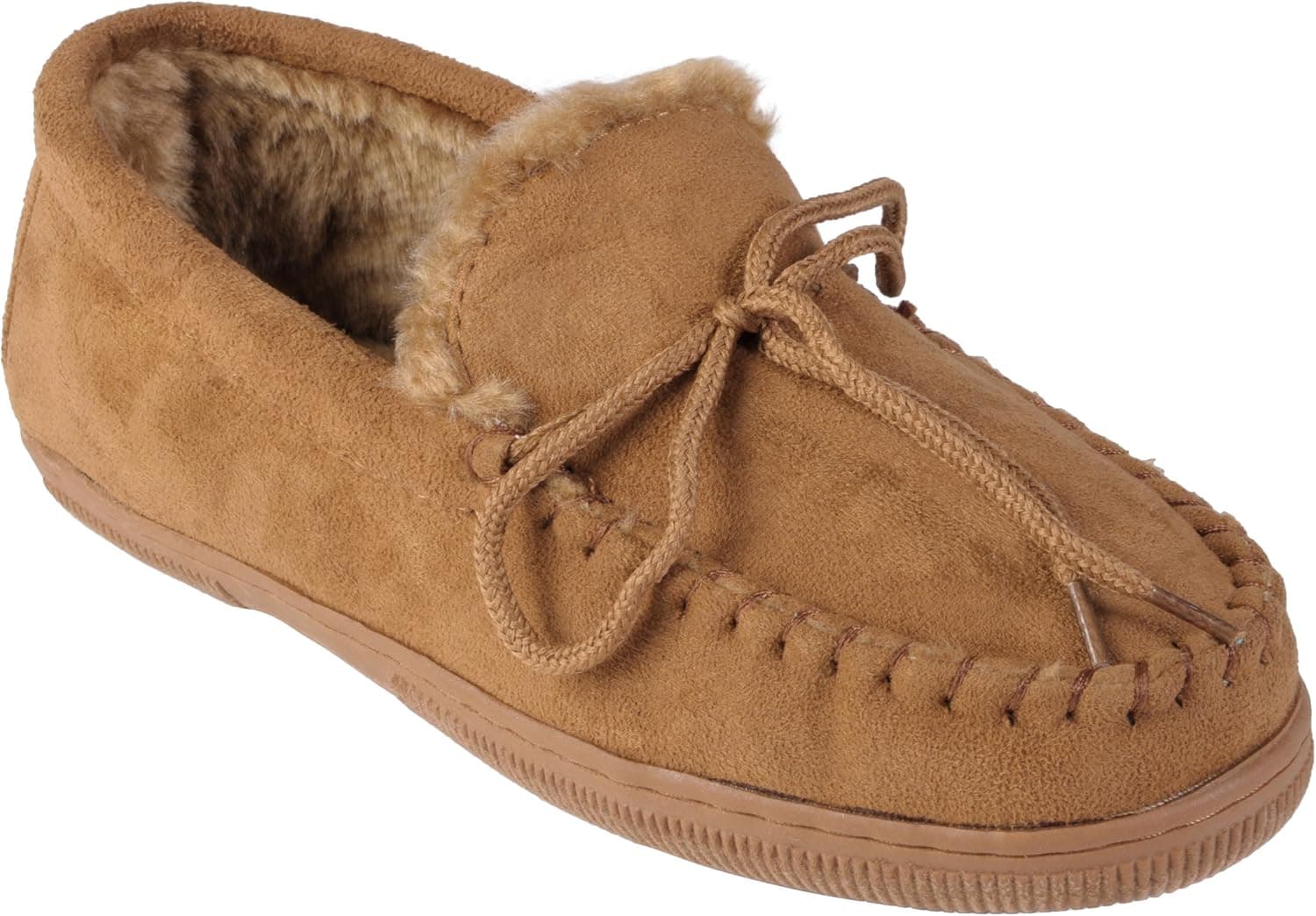 Journee Collection Womens Faux Suede Moccasin Slippers