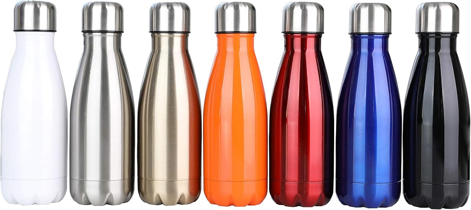 DKASA Stainless Steel Vacuum Insulated Water Bottle,Cola Shaped,Business Convenience,Perfect for Outdoor Sports Camping Hiking Cycling, Keeps Your Drink Hot & Cold,Small Size,9oz