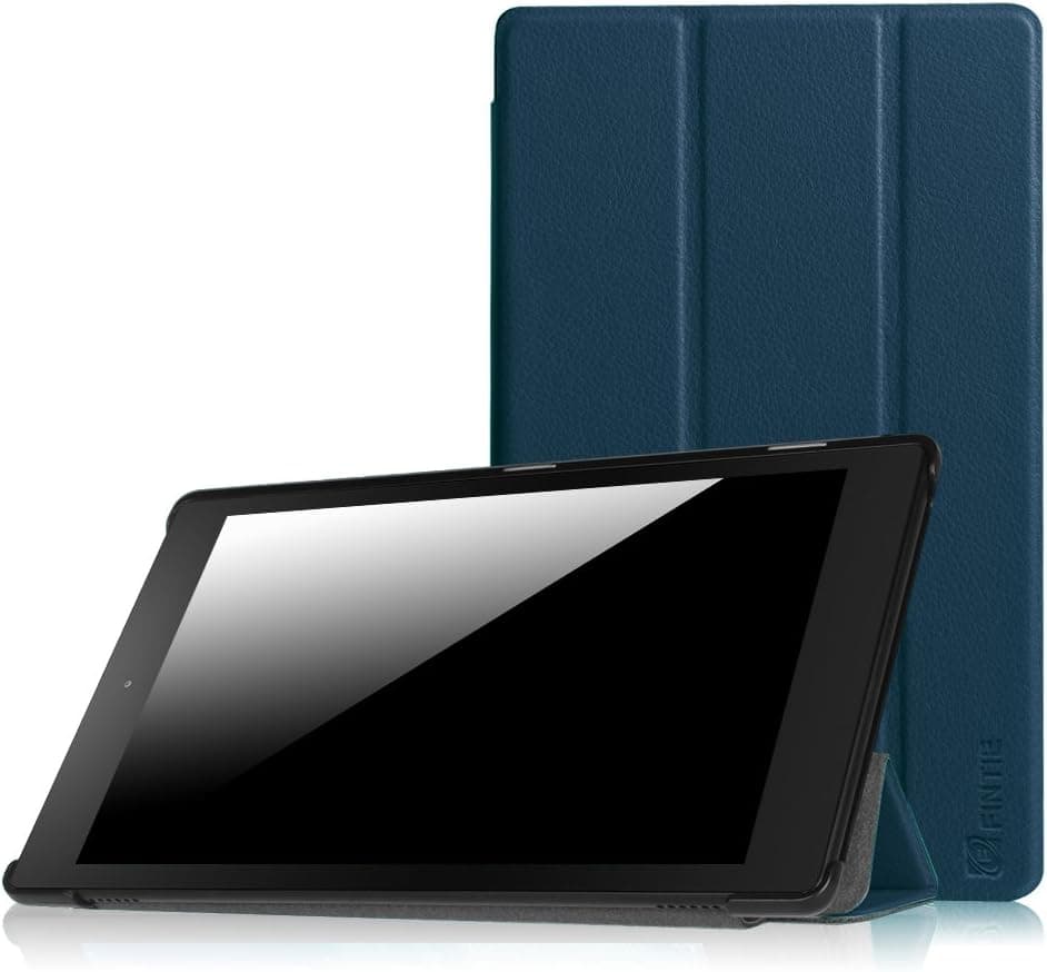 Fintie Slim Shell Case for Fire HD 8 (2015 Model 5th Gen Only) - Slim Lightweight Standing Cover Auto Wake/Sleep for Amazon Fire 8" HD Display Tablet (NOT FIT Fire HD 8 2016), Navy