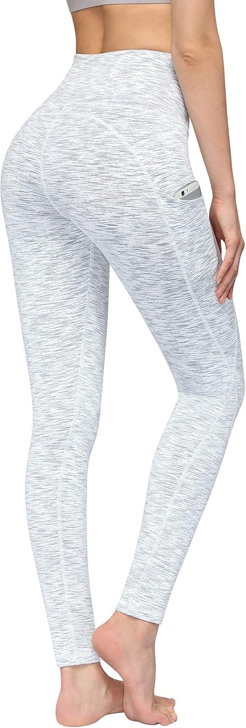 BISUAL High Waisted Yoga Pants with Pockets, Tummy Control Workout 4 Way Stretch Yoga Leggings for Women