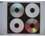 LDB MART 25PCS 8-CD Binding Sleeve for 3 Ring Binder, 200 DISC Capacity, Black (SF005BLK)