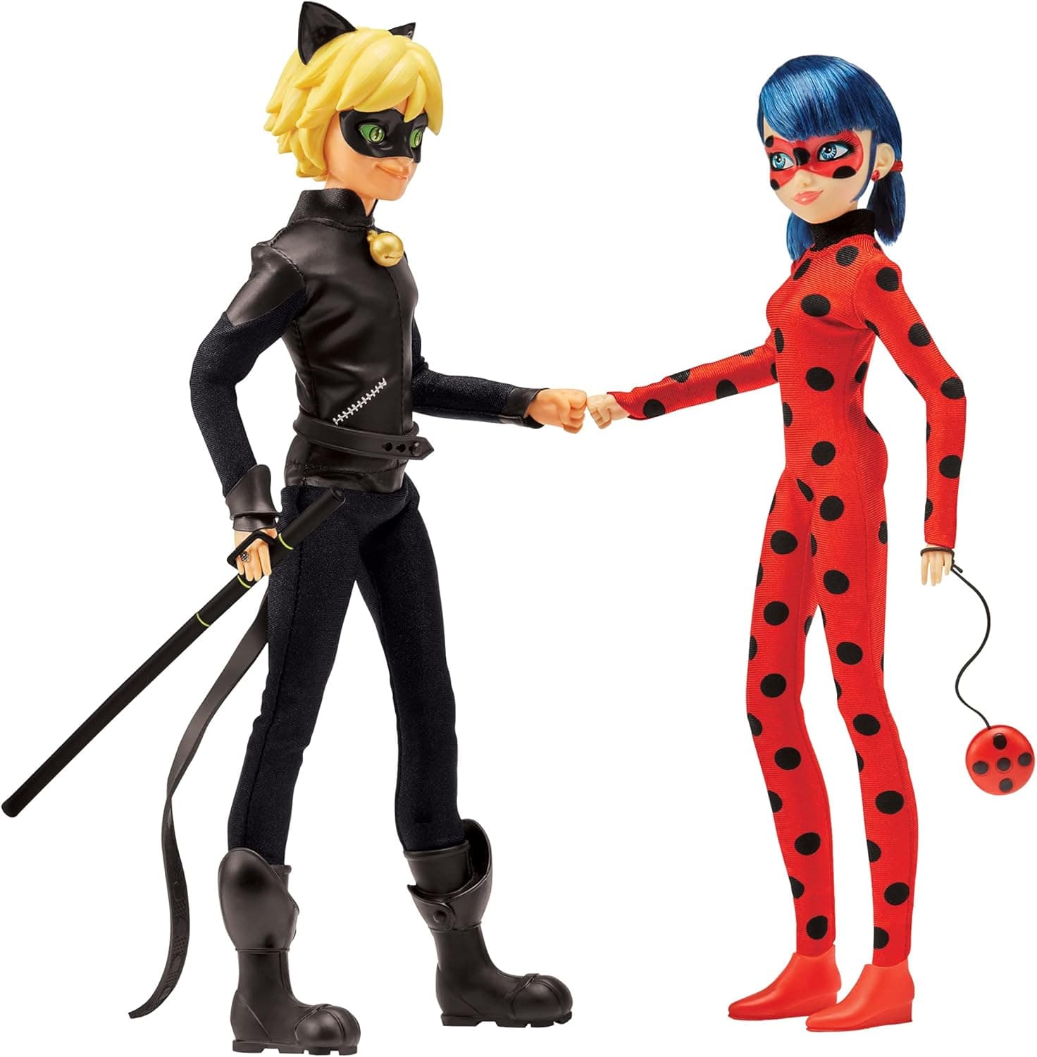 Miraculous Ladybug Mission Accomplished Ladybug & Cat Noir 2-Pack Dolls by Playmates Toys