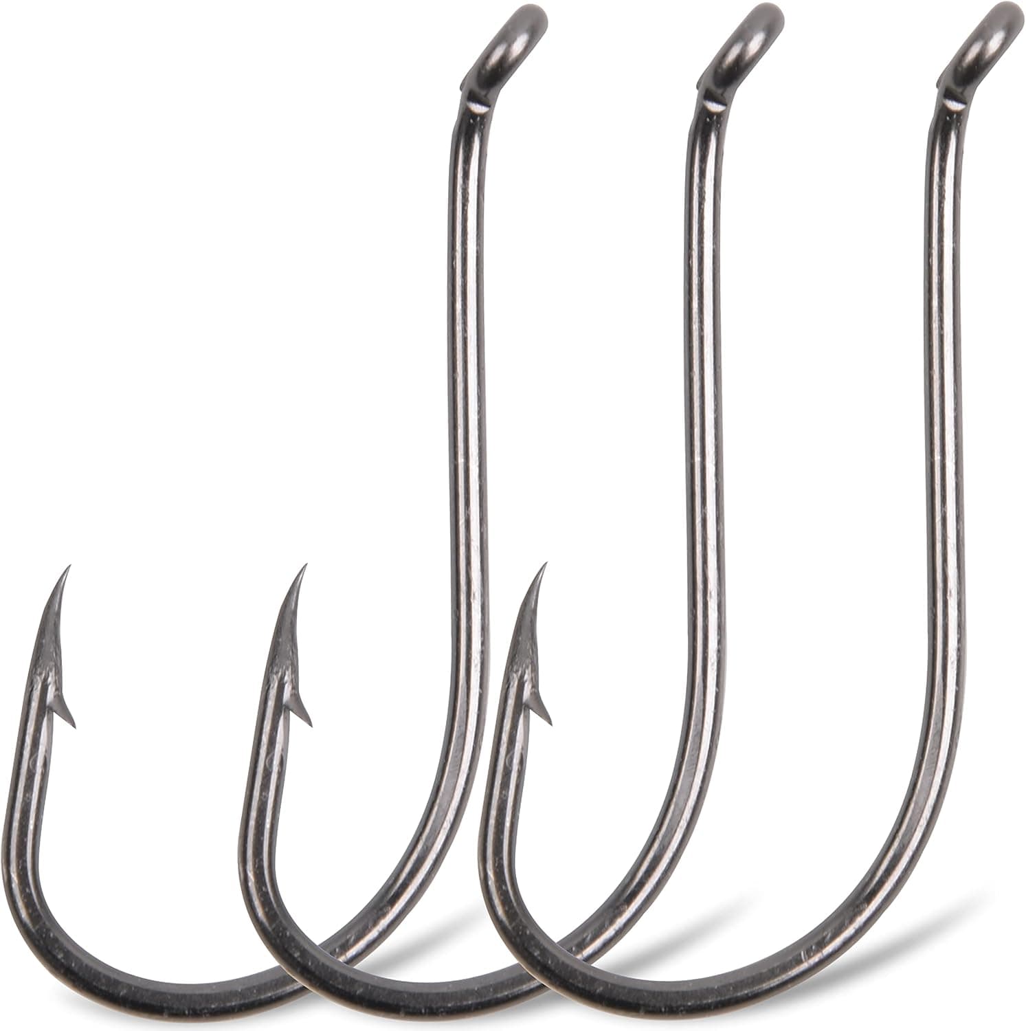 Octopus Fishing Hooks-120pcs Sport Circle Hooks Beak Offset Fishing Hooks Sharp High Carbon Steel Fishing Jig Hooks Black Fishhook for Saltwater Bass 8-9/0