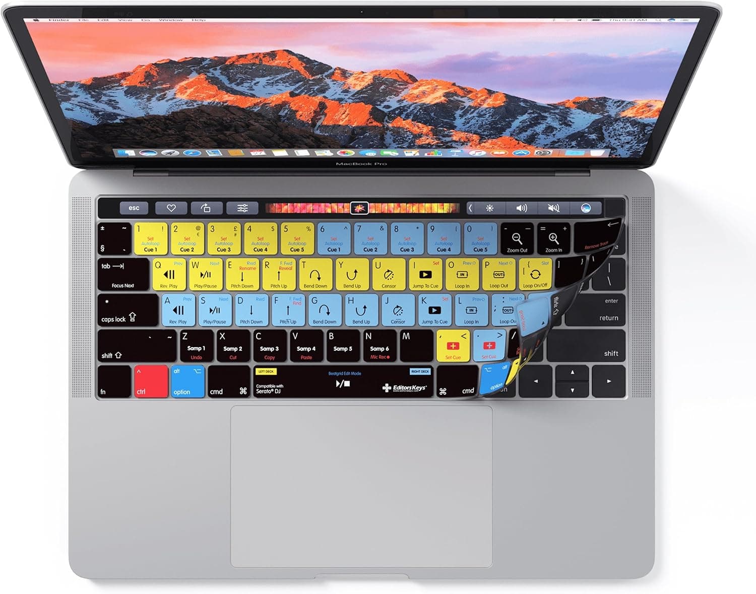 Serato DJ Keyboard Cover for Apple MacBook Pro with TouchBar 13" and 15" - DJ Tools