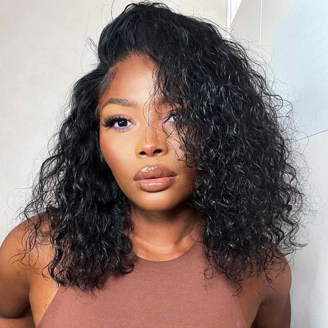 UNICE Natural Wave Bob Wig Human Hair Pre Plucked with Baby Hair 13X5 T Part Lace Front Short Bob Wig Natural Hairline 12 inch