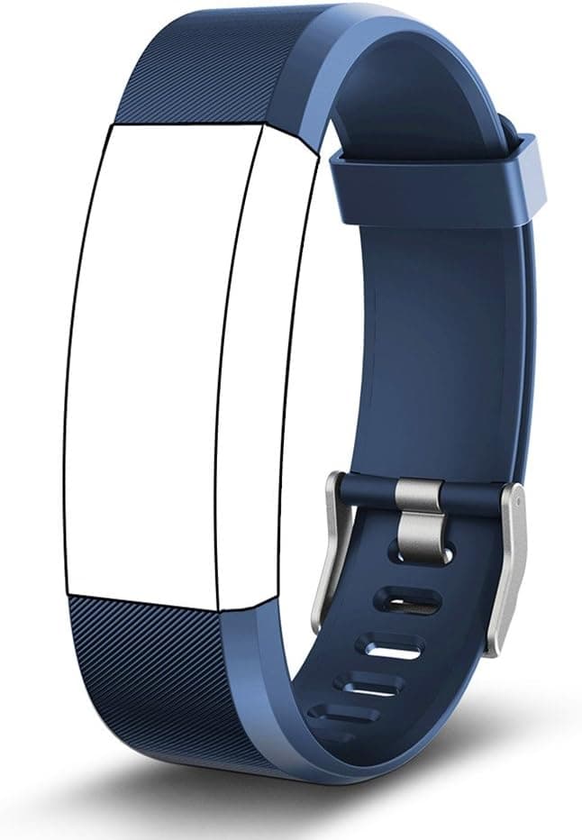 Kybeco Replacement Bands for Fitness Tracker, Elegant Waterproof Heart Rate Monitor Activity Tracker Wearable Wristband Wireless Step Counter Smart Bracelet Watch (Blue)