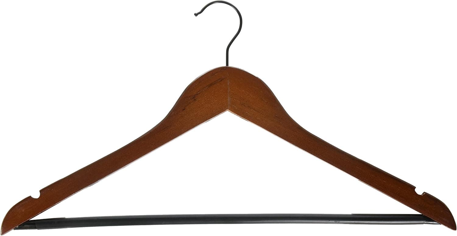 Contoured Wooden Suit Hanger (Set of 2)