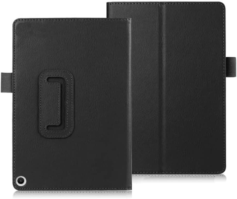 for Amazon All-New Kindle Fire HD8 Plus 10th Generation (2020 Release) Smart Cover, Ultra Slim Folio Stand Auto Sleep/Wake Up Leather Case for New Fire HD 8 2020 (Li-Black)
