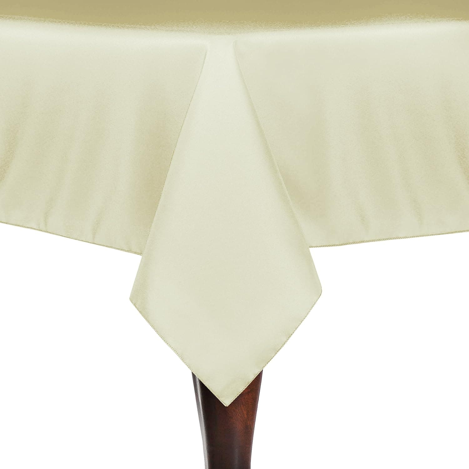Ultimate Textile 72 x 72-Inch Square Polyester Linen Tablecloth Tan Beige