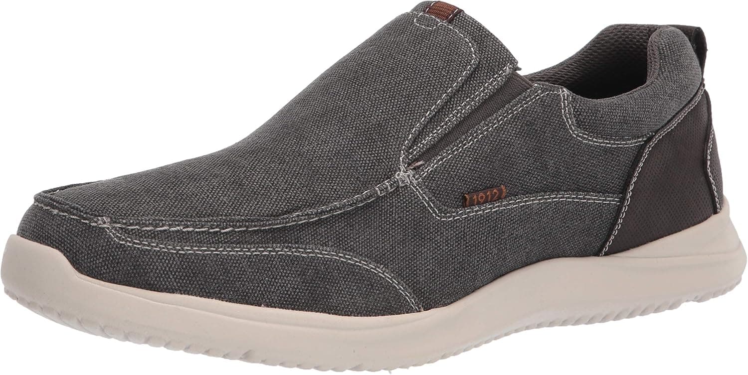 Nunn Bush Men's Conway Canvas Slip-on Moc Toe Loafer