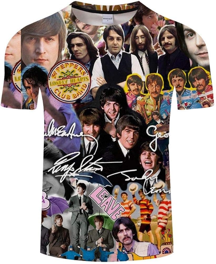 BIEID Men's Fashion Printed T Shirt, Unisex Cool T-Shirts Top Tees 5-XL