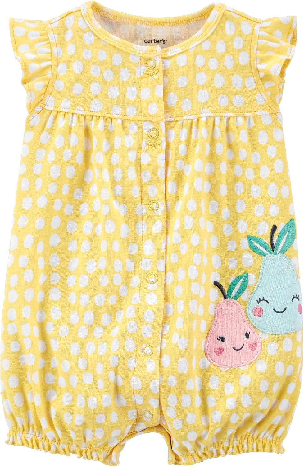 Carter's Baby Girls' Print Romper (Baby) - Yellow - 6 Months