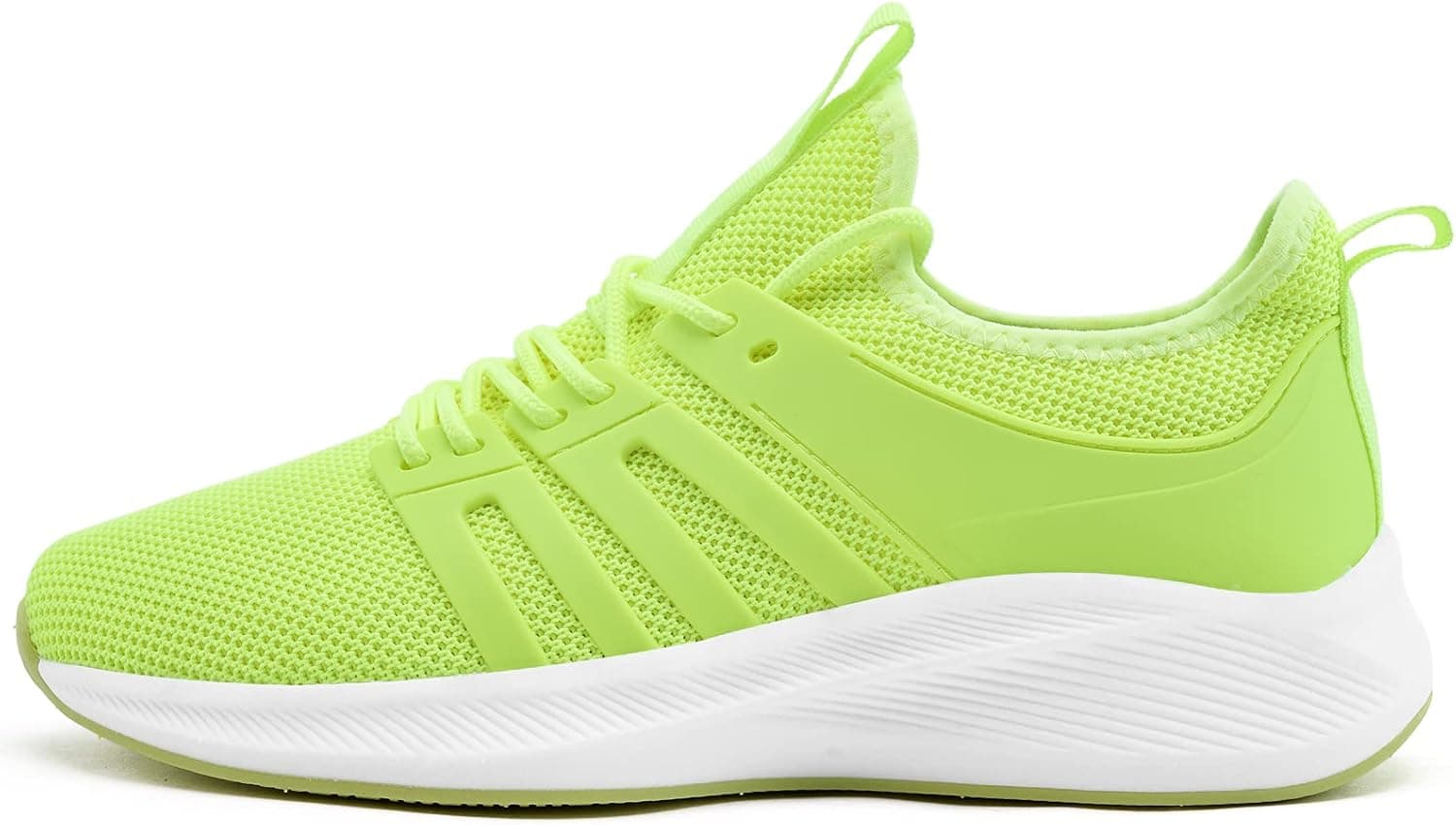 Akk Womens Athletic Walking Shoes - Slip On Memory Foam Lightweight Work Casual Tennis Running Shoes Fashion Sneakers for Indoor Outdoor Gym Travel Green Size 8.5