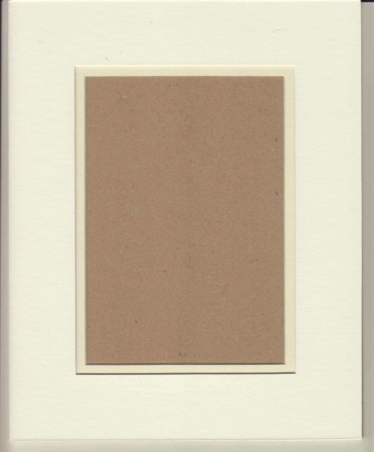Pack of 5 11x14 White & Cream Double Picture Mats Cut for 8x10 Pictures