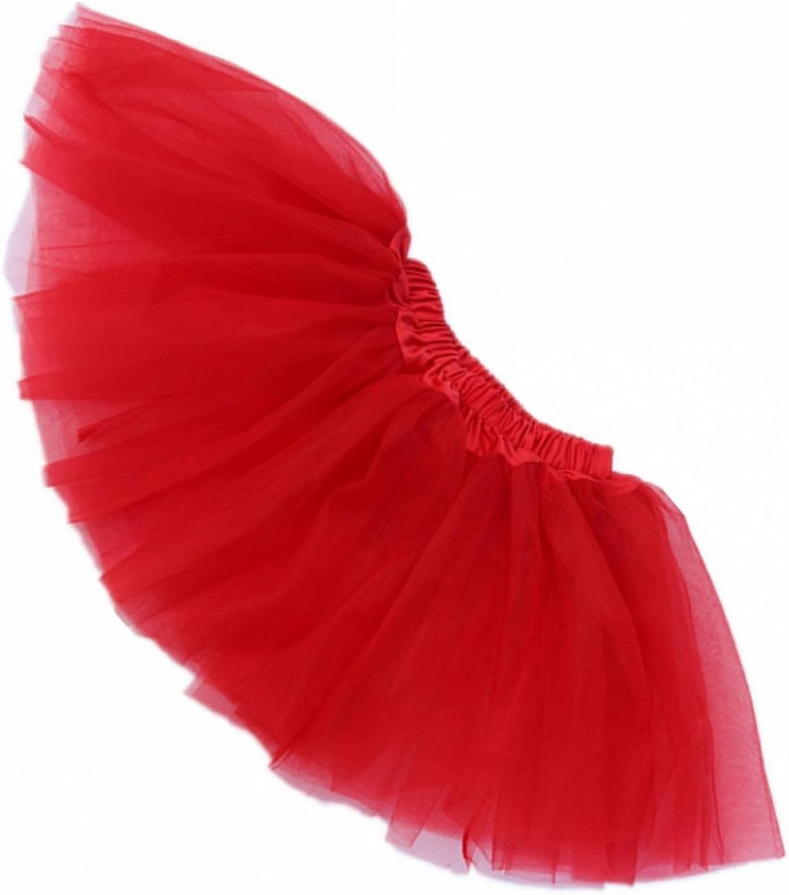 BUENOS NINOS Girl's Tutu Assorted Colors One Size (Red)
