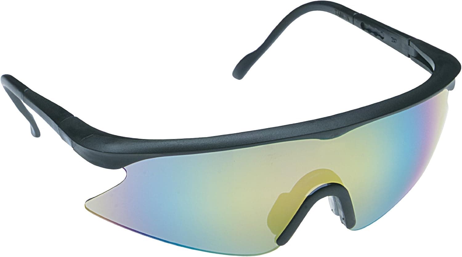 3M Safety Eyewear, Black Frame, Mirror Lens