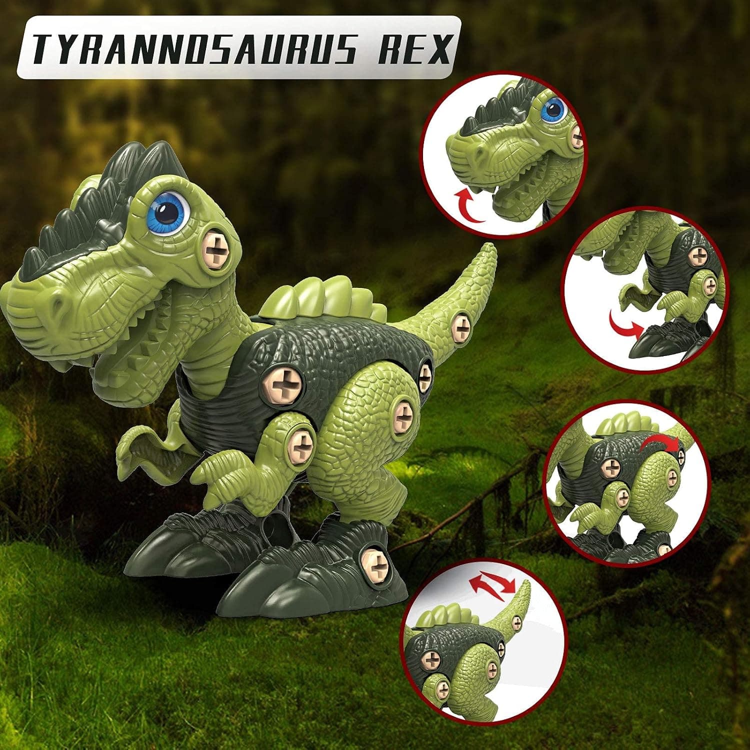 Take Apart Dinosaur Toys for 3 4 5 6 7 Year Old Boys Birthday Gifts with Dinosaur Eggs, Kids STEM Toys Dinosaur Toys for Kids 3-5 5-7