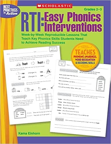 RTI: Easy Phonics Interventions: Week-by-Week Reproducible Lessons That Teach Key Phonics Skills Students Need to Achieve Reading Success