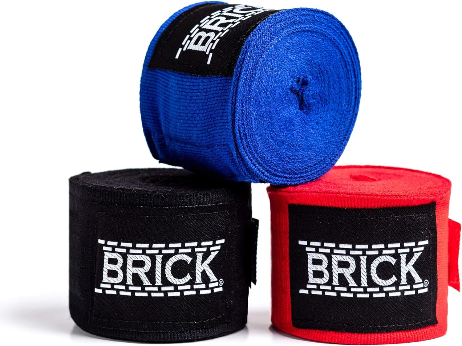 Hand Wraps 180”– [Brick Wraps] Semi Elastic Premium Cotton Blend, Kickboxing, Muay Thai, Boxing, Gym Training, MMA, Mexican Style -(Pair)