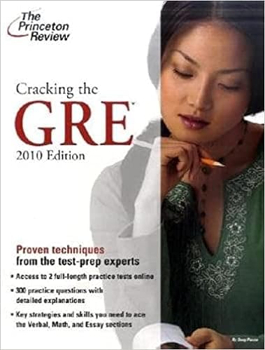 Cracking the GRE, 2009 Edition (Graduate School Test Preparation)