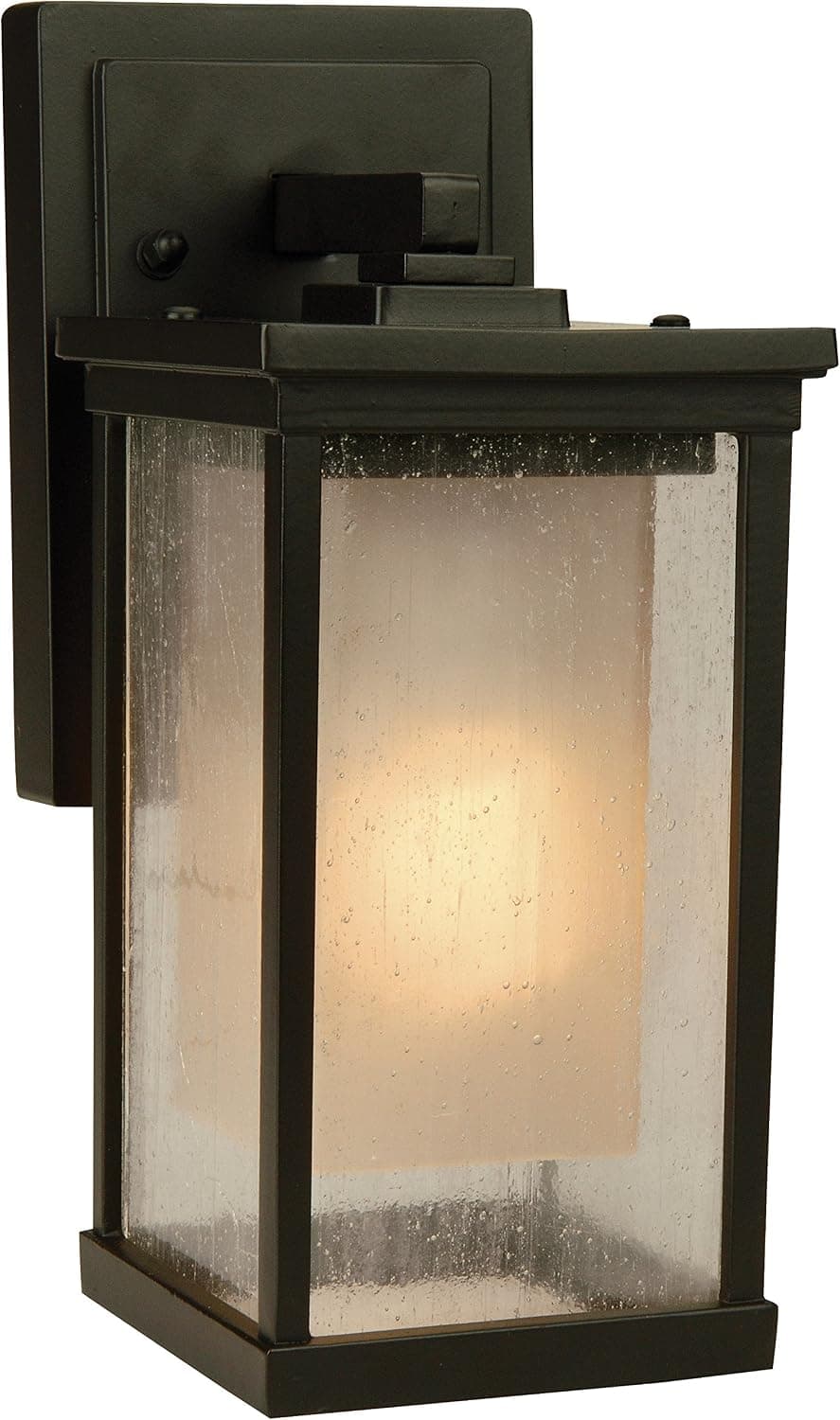 Craftmade Z3704-OBO Riviera Outdoor Wall Mount Sconce Lighting, 1-Light, 100 Watts, Oiled Bronze (5" W x 11" H)