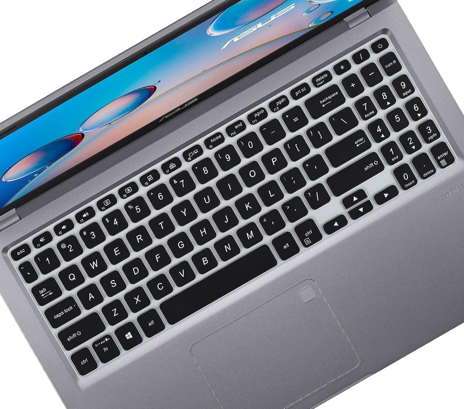 Keyboard Cover for 15.6" ASUS VivoBook 15 F515 F515JA F515EA F512 F512JA F512DA, VivoBook 15 M515 M515UA R564JA, VivoBook S15 S530UA S530UN S512 Series Laptop - Black