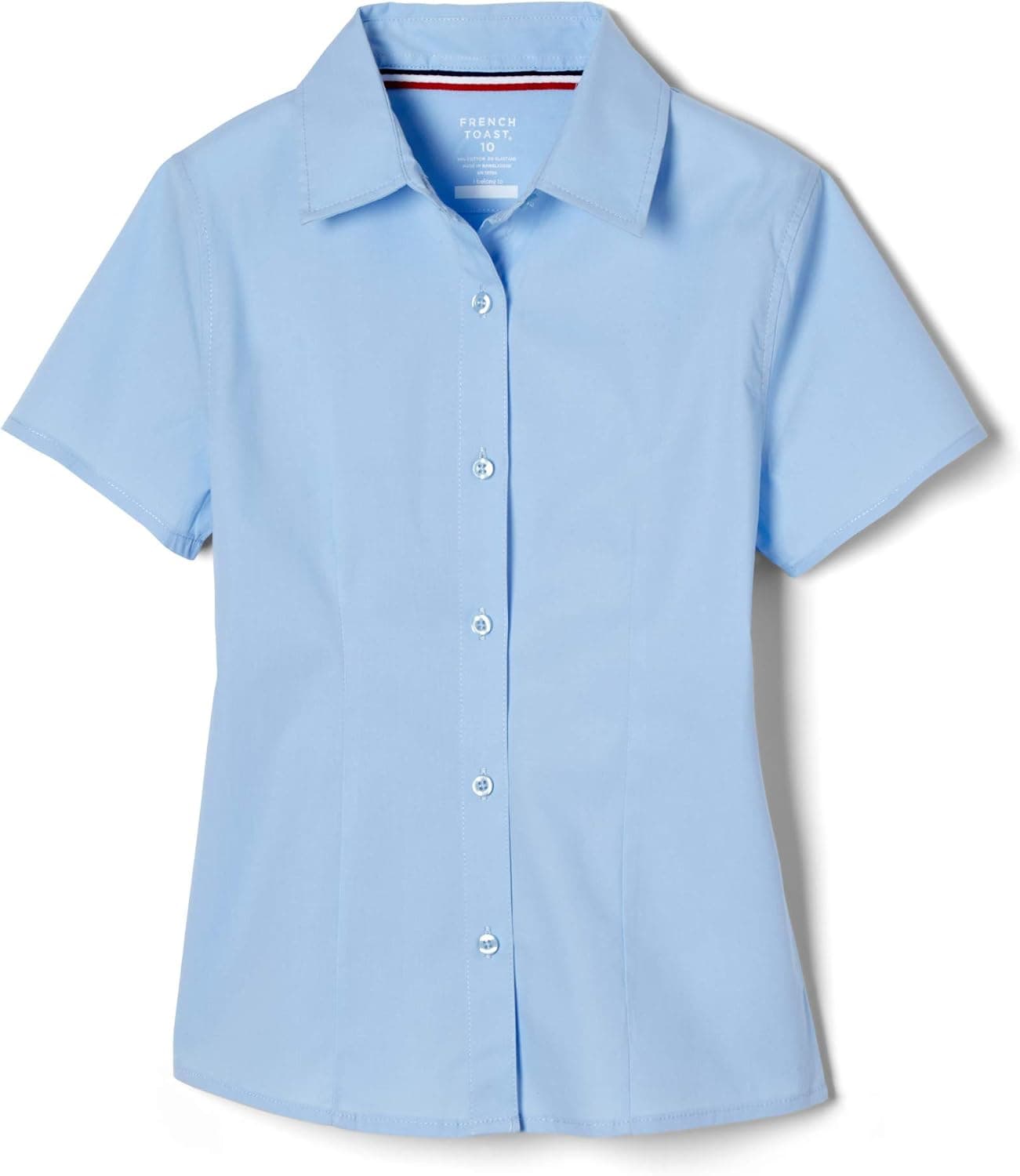 French Toast Women's Short Sleeve Stretch Blouse