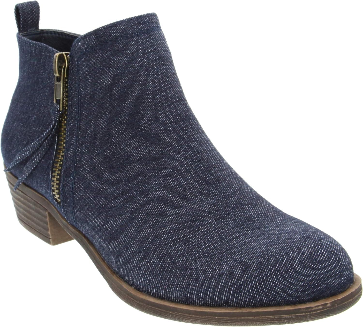 Rampage Women's Tarragon Ankle Bootie Dark Denim 9