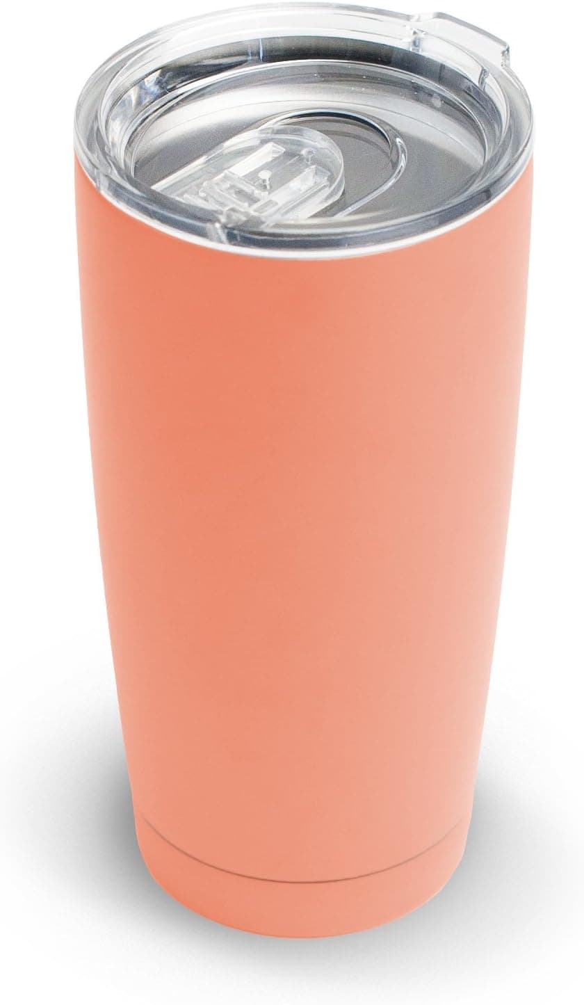 Magnum Steel Tumbler (20 oz, Gloss Coral)