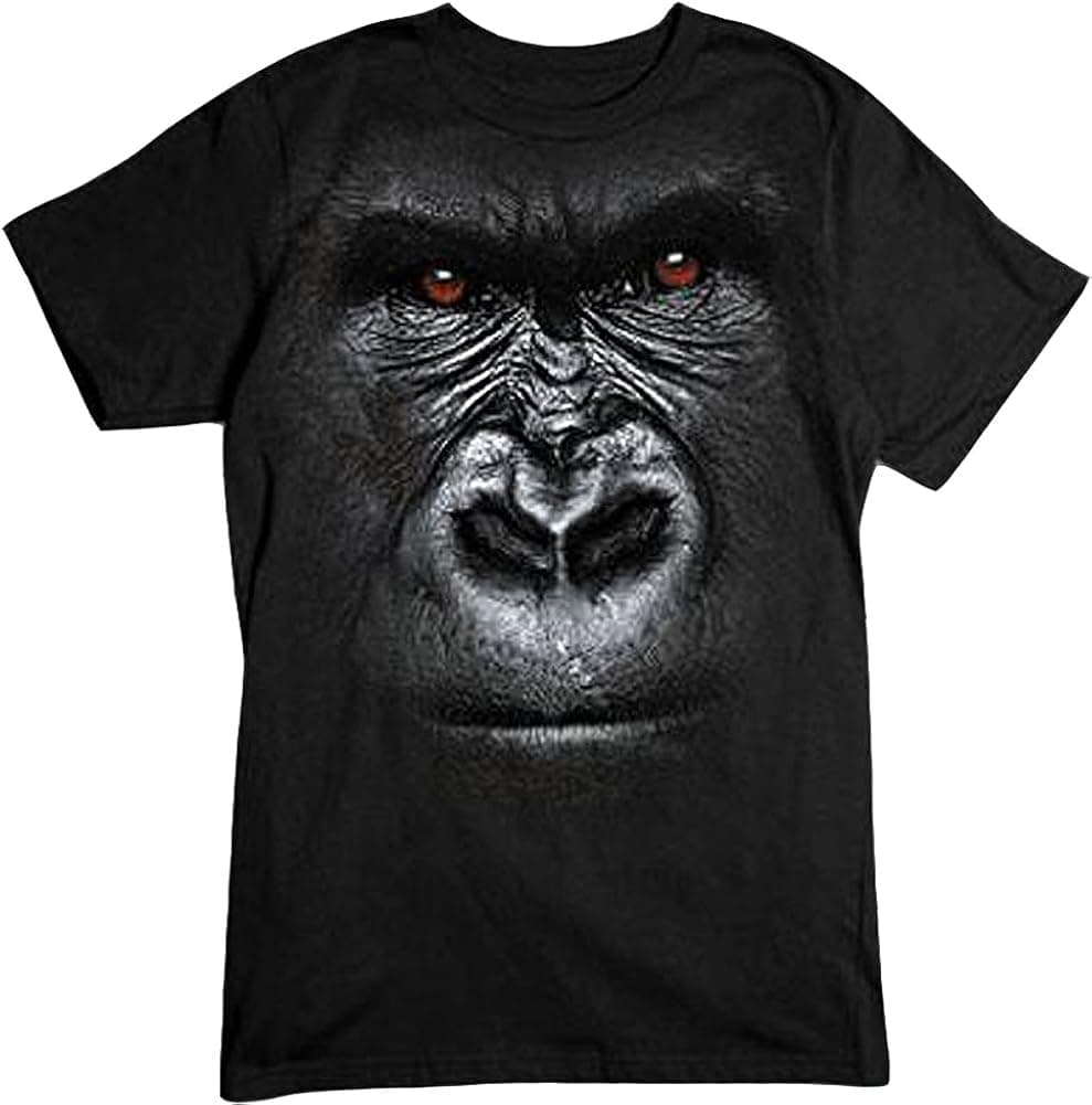 PubliciTeeZ Men's Gorilla Face T-Shirt