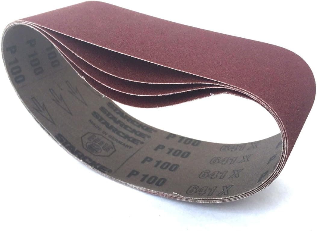 3 X 24 Aluminum Oxide Cloth Sanding Belts (8 Pack, 320 Grit)