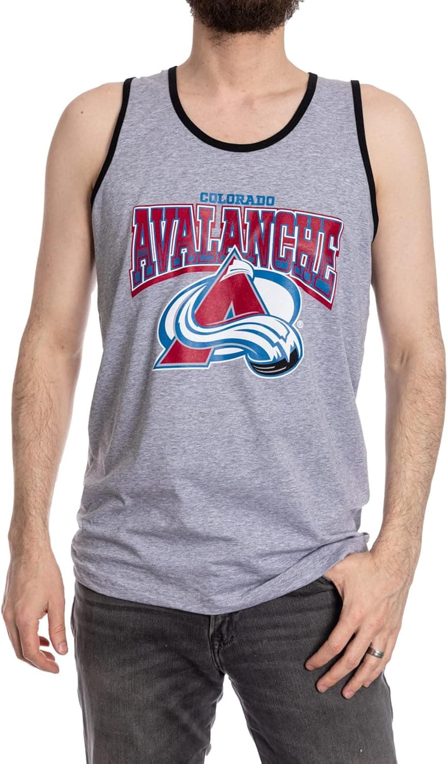 Calhoun NHL Surf & Skate Mens Gradient Print Contrast Trim Tank Top