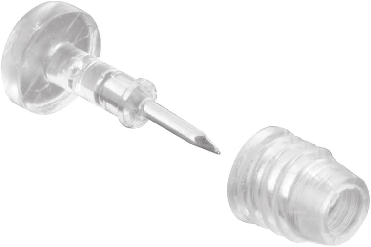 Prime-Line L 5776 Window Grid Retainer Pin, Clear Plastic (Pack of 6)