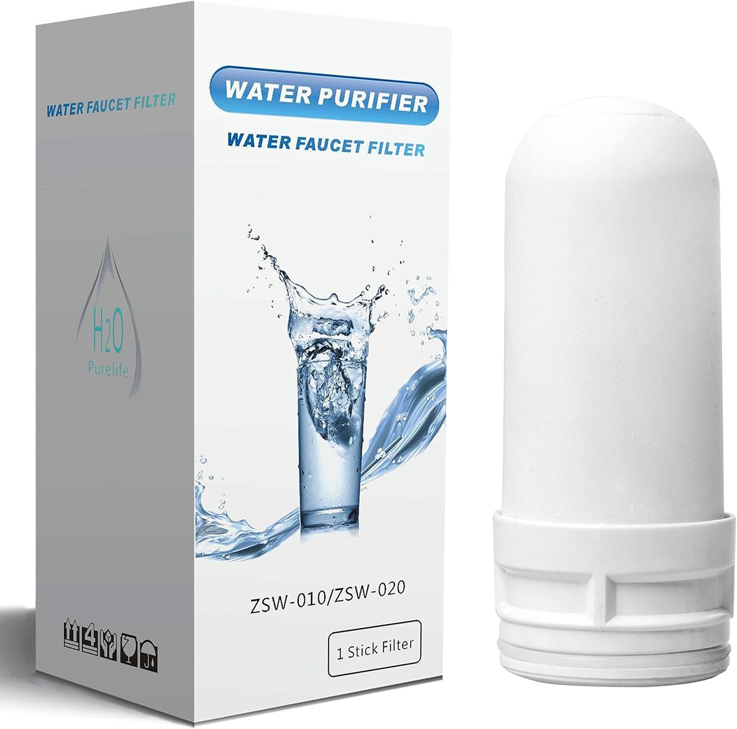 YIMALER Replacement Filters ZSW-10 0.01 Micron 7 Stage Filtration Ceramic Filter (1 Pack)