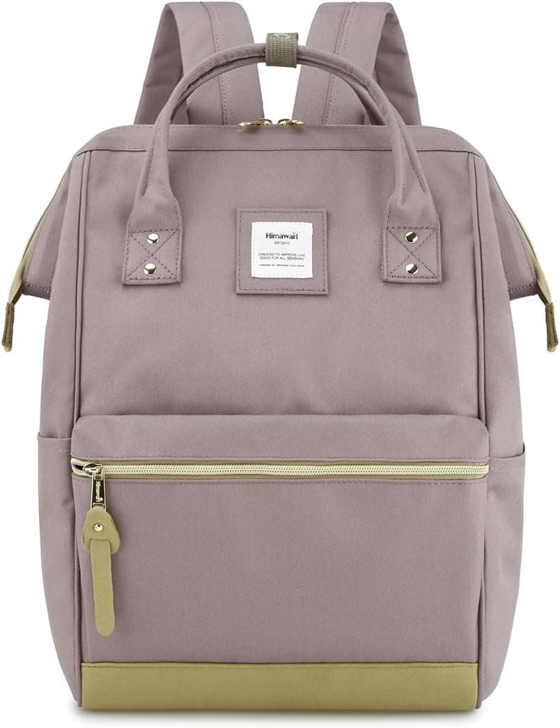 himawari Laptop Backpack for Women&Men,Wide Open Large USB Charging Port 15.6 Inch Laptop Doctor College Work Bag (123#Lavender)