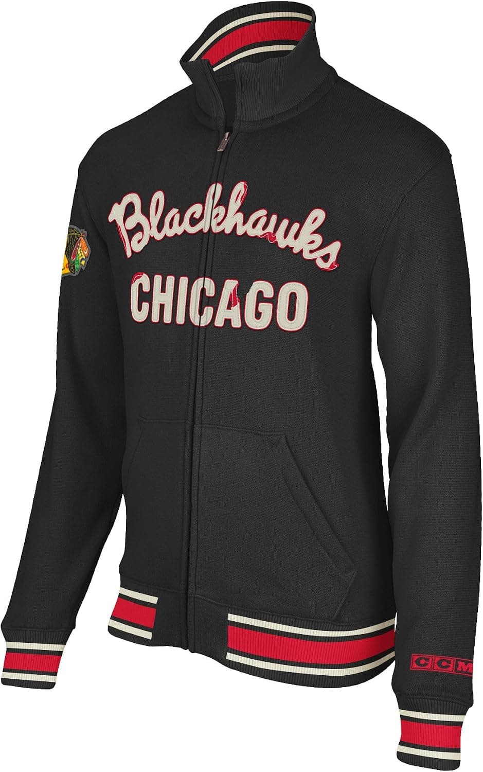 NHL Chicago Blackhawks CCM Fleece Track Jacket
