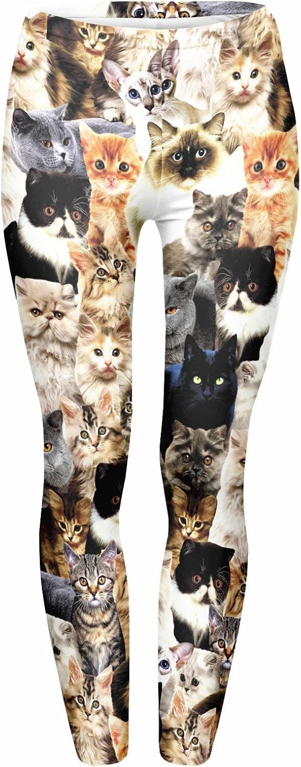 JINKAIJIA Women's Regular Size and Large Size Fashion Designs Digital 3D Printed Leggings