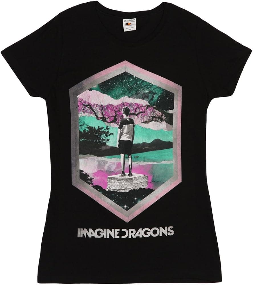 Imagine Dragons Geo Juniors Babydoll T-shirt