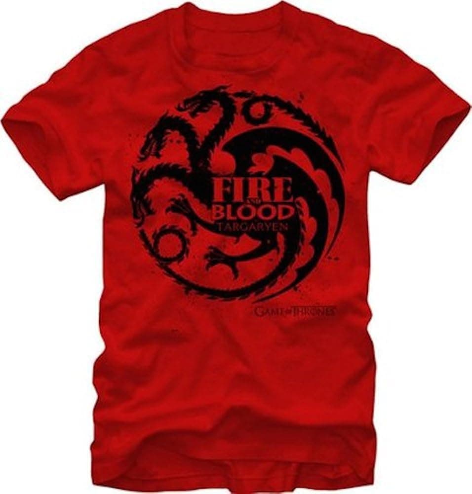 Game of Thrones - Targaryen Fire and Blood T-Shirt Size XL