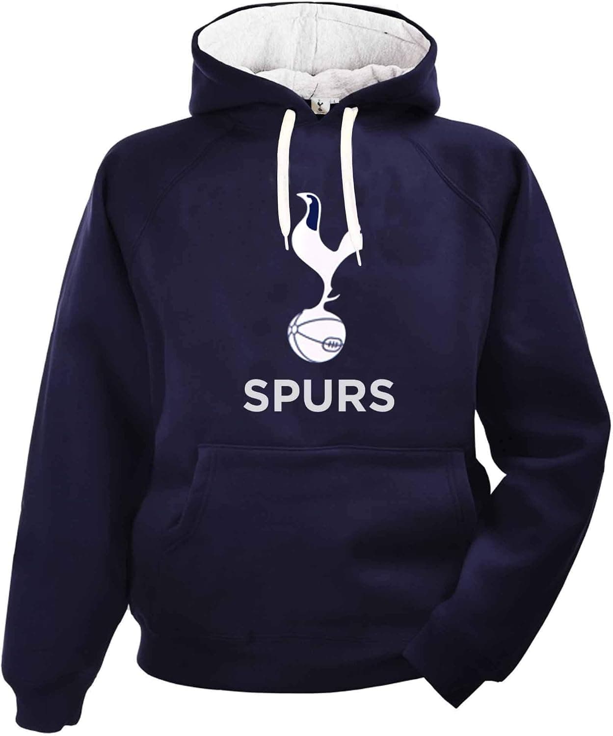 Official Tottenham Crest Soccer Hooded Sweatshirt (Adult Sizes S to 3XL)
