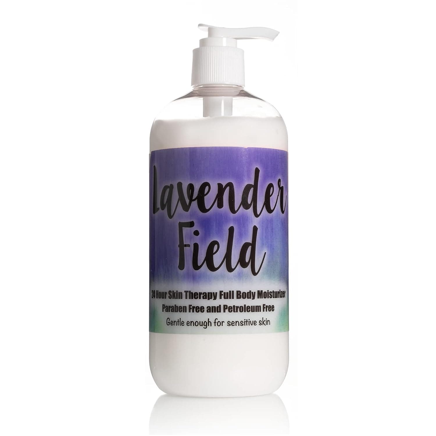 The Lotion Company 24 Hour Skin Therapy Lotion, Full Body Moisturizer, Paraben Free, Made in USA, Lavender Fields Relaxing Fragrance, w/ Aloe Vera,16 Ounces