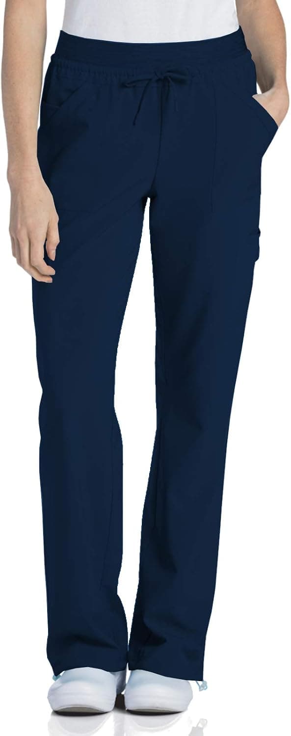 6-Pocket, Modern Tailored Fit Yoga Waist Medical Scrub Pants 9324