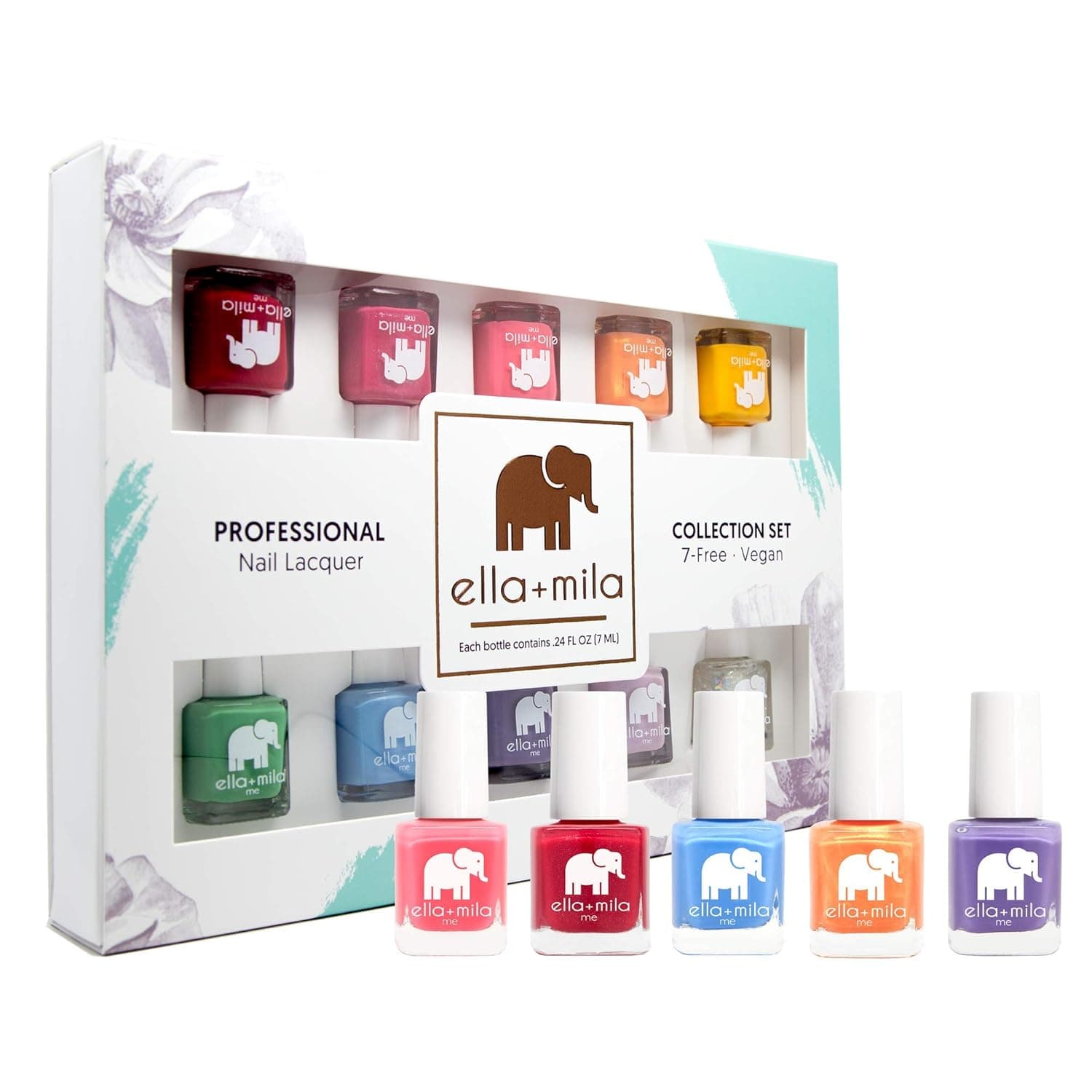 ella+mila Professional Nail Polish Set - Quick Dry Nail Polish - Long-Lasting & Chip Resistant Nail Polish Kit (Me Collection 10 Pack - 0.24 fl oz each)