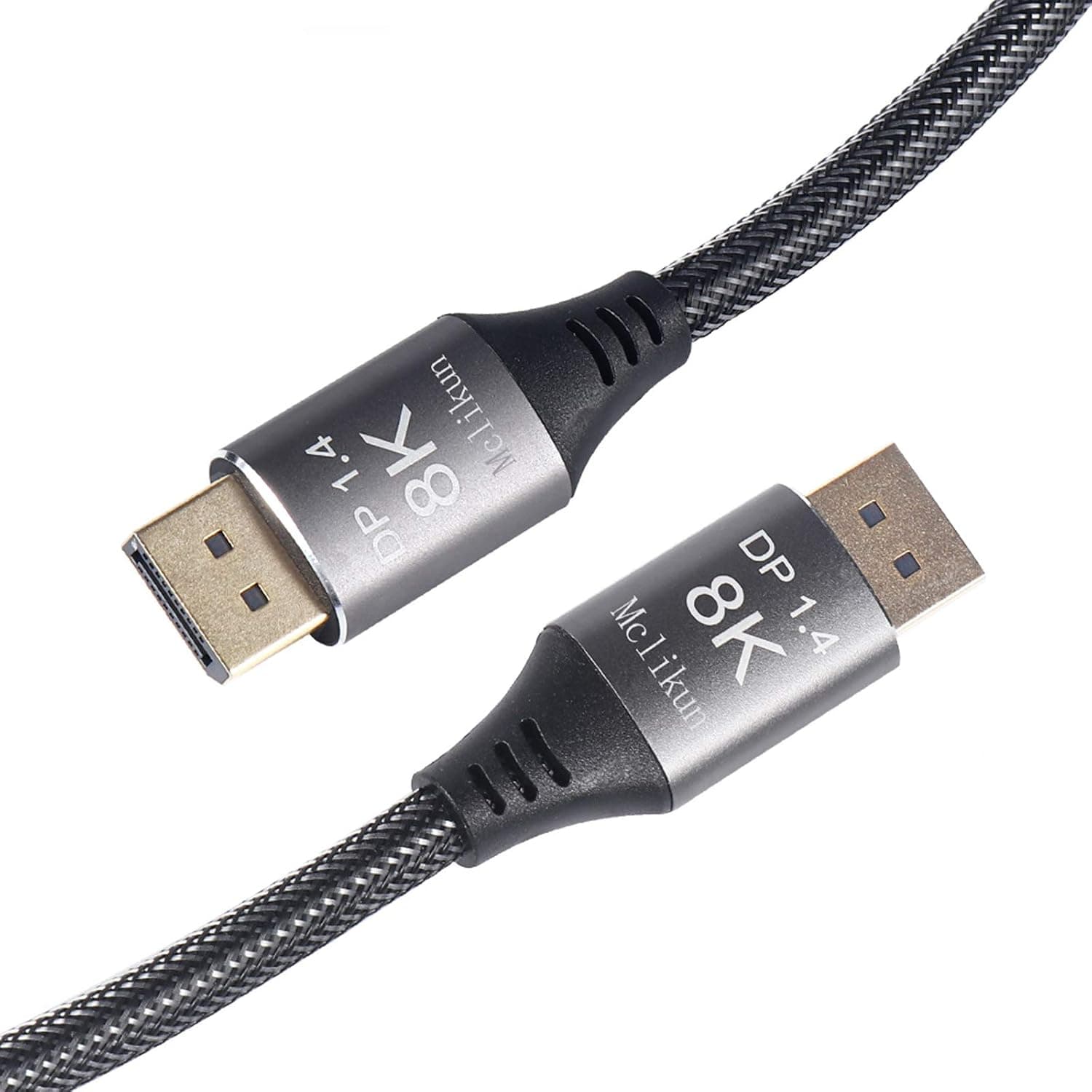 8K DisplayPort Cable Ultra HD 8K 4K Copper Cord DP 1.4 HBR3 8K@60Hz 4K@144Hz 1080P@240Hz High Speed 32.4Gbps HDCP 3D Slim and Flexible Cable (1m 3.3ft)