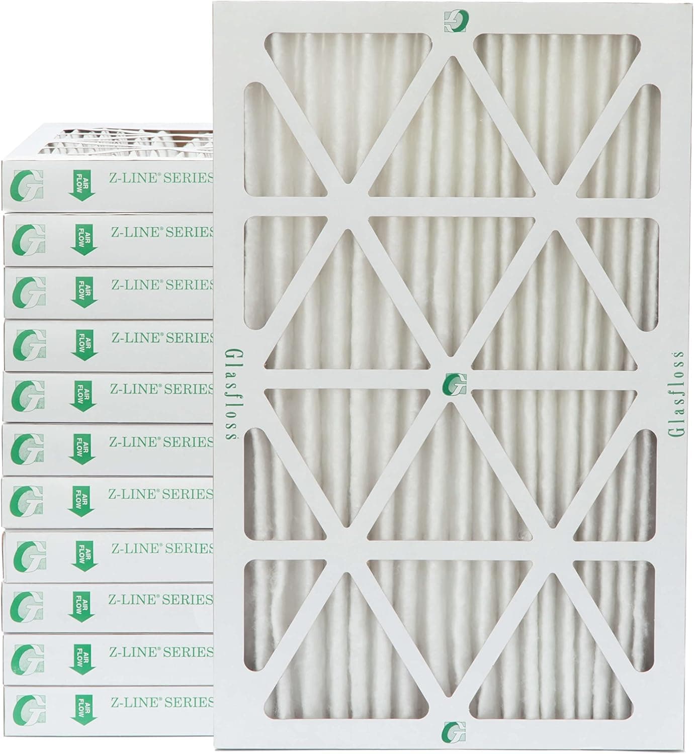 Glasfloss Industries ZLP20302 Z-Line Series ZL MERV 10 Pleated Filter, 12-Case