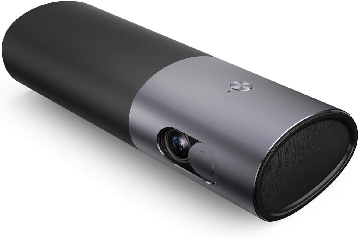 Portable Projector WOWOTO P5 Mini Projector, 400 ANSI Lumen Smart DLP 3D Projector, Support HD 1080p, 200’’ Picture, Built-in Battery, 4 Hours Playtime, Android OS Support Bluetooth, Wi-Fi Connection