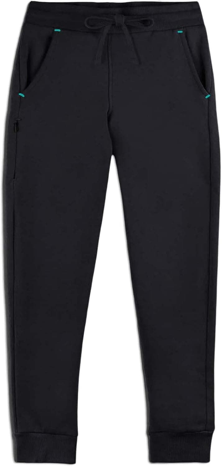 Mightly Boys & Girls' Sweatpants Joggers | Organic Cotton Soft Fleece Track Pants w/Pockets, Stretch Waistband, Toddler&Kids
